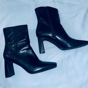 INC International Concepts Black Heeled Boots